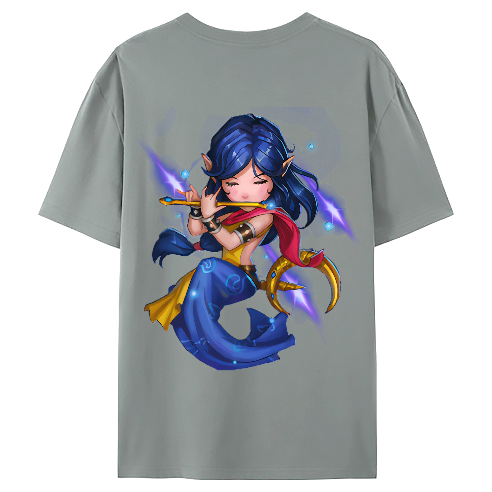 （画像用） リーグ・オブ・レジェンド League of Legends LOL 綿100％ メンズ半袖Tシャツ（バックプリント） 通気性
